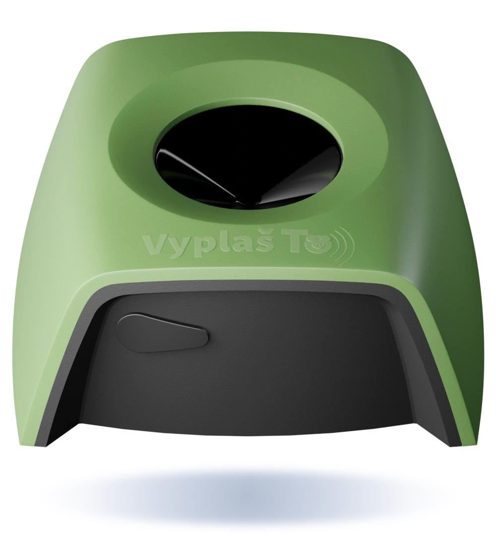 Plašič kun a myší - zelená barva