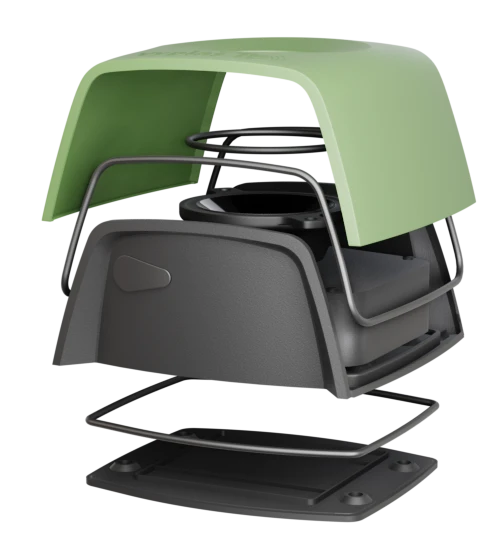 Plašič kun a myší - zelená barva